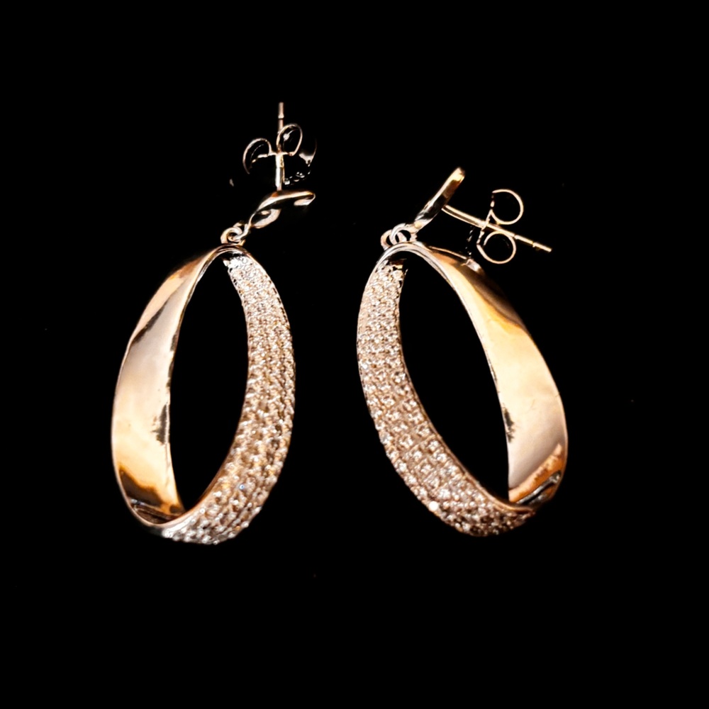 Elegant Silver Hoop Earrings